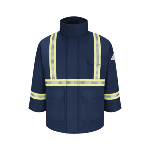 Men's Long Deluxe Parka With Reflective Trim - EXCEL FR® ComforTouch Thumbnail