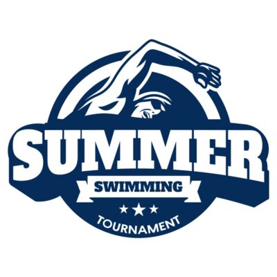 Summer Swimming Tournament logo template Thumbnail