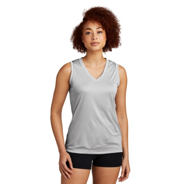 Ladies Sleeveless PosiCharge ® Competitor V Neck Tee Thumbnail
