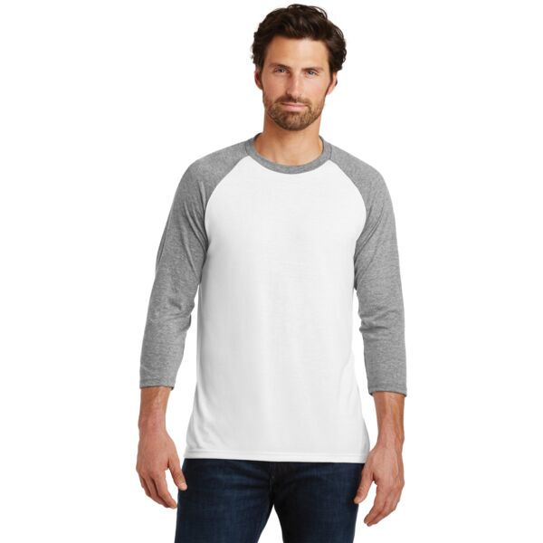 Unisex Tri-Blend 3/4 Sleeve Raglan T-Shirt Thumbnail