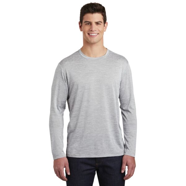 ® PosiCharge ® Long Sleeve Electric Heather Tee Thumbnail