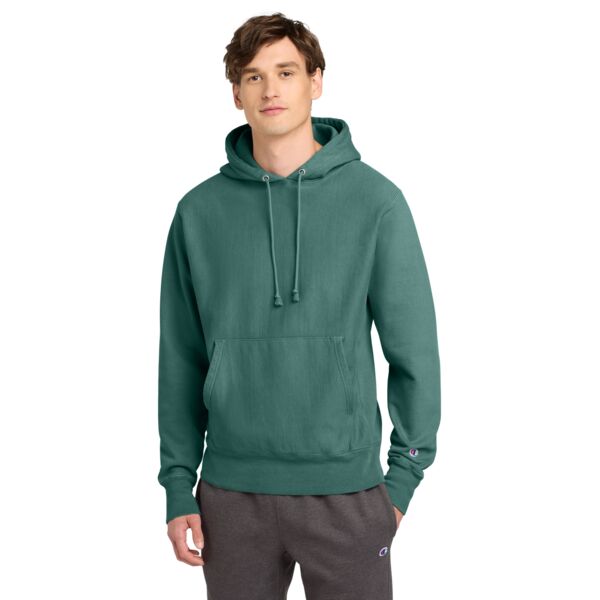 ® Reverse Weave ® Garment Dyed Hooded Sweatshirt Thumbnail