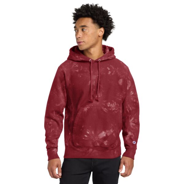 ® Reverse Weave ® Scrunch Dye Tie Dye Hooded Sweatshirt Thumbnail